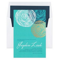 Chiffon Invitation with standard envelope